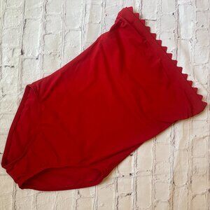 Elegant Red Women's One Piece Swimsuit